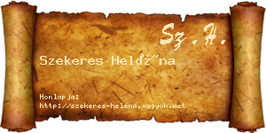 Szekeres Heléna névjegykártya