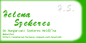 helena szekeres business card